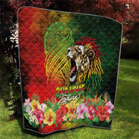 Hawaiian Reggae Quilt Jawaiian One Love-Tribal Tatoos and Rastafari Lion LT03 - Polynesian Pride