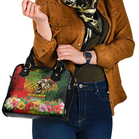 Hawaiian Reggae Shoulder Handbag Jawaiian One Love-Tribal Tatoos and Rastafari Lion LT03 - Polynesian Pride