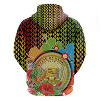 Hawaii Womens Day Wahine Zip Hoodie Strong Beautiful Woman with Kakau Style LT03 - Polynesian Pride