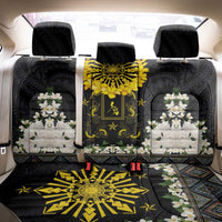 Flores de Mayo and Filipino Fiesta Back Car Seat Cover The Sun-Jasmine and Polynesian Yakan Tattoo Barong Style LT03 - Polynesian Pride
