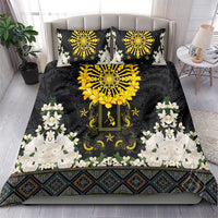 Flores de Mayo and Filipino Fiesta Bedding Set The Sun-Jasmine and Polynesian Yakan Tattoo Barong Style LT03 - Polynesian Pride