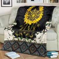 Flores de Mayo and Filipino Fiesta Blanket The Sun-Jasmine and Polynesian Yakan Tattoo Barong Style LT03 - Polynesian Pride