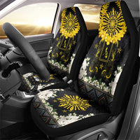 Flores de Mayo and Filipino Fiesta Car Seat Cover The Sun-Jasmine and Polynesian Yakan Tattoo Barong Style LT03 - Polynesian Pride
