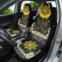 Flores de Mayo and Filipino Fiesta Car Seat Cover The Sun-Jasmine and Polynesian Yakan Tattoo Barong Style LT03 - Polynesian Pride