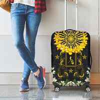 Flores de Mayo and Filipino Fiesta Luggage Cover The Sun-Jasmine and Polynesian Yakan Tattoo Barong Style LT03 - Polynesian Pride