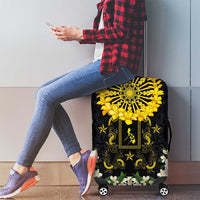 Flores de Mayo and Filipino Fiesta Luggage Cover The Sun-Jasmine and Polynesian Yakan Tattoo Barong Style LT03 - Polynesian Pride