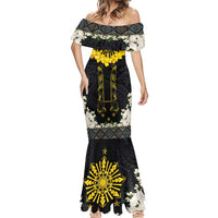 Flores de Mayo and Filipino Fiesta Mermaid Dress The Sun-Jasmine and Polynesian Yakan Tattoo Barong Style LT03 - Polynesian Pride
