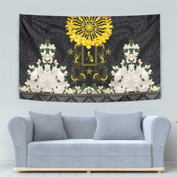 Flores de Mayo and Filipino Fiesta Tapestry The Sun-Jasmine and Polynesian Yakan Tattoo Barong Style LT03 - Polynesian Pride