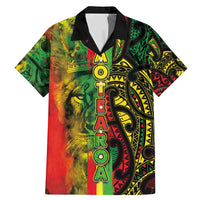 Aotearoa Reggae Family Matching Mermaid Dress and Hawaiian Shirt Maori Reggae-One Love LT03 Dad's Shirt - Short Sleeve Reggae - Polynesian Pride