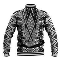 Aotearoa Tukutuku and Poutama Motif Classic Baseball Jacket