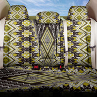 Yellow Aotearoa Tukutuku and Poutama Motif Back Car Seat Cover