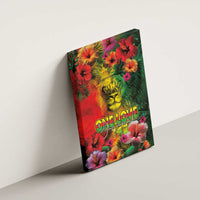 Hawaiian Reggae Canvas Wall Art Tropical Plants and Tribal Kakau Tattoo-One Love Jawaiian LT03 - Polynesian Pride