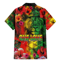 Hawaiian Reggae Family Matching Mermaid Dress and Hawaiian Shirt Tropical Plants and Tribal Kakau Tattoo-One Love Jawaiian LT03 - Polynesian Pride