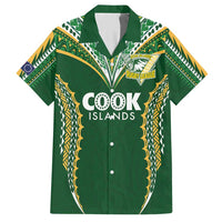 Custom Cook Islands Rugby League Hawaiian Shirt Tatau Tribal Pattern-Special Edition Green Color LT03 Green-Yellow - Polynesian Pride