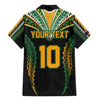 Custom Cook Islands Rugby League Family Matching Mermaid Dress and Hawaiian Shirt Tatau Tribal Pattern-Special Edition Black Color LT03 - Polynesian Pride