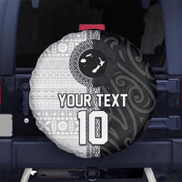 Custom Fiji and New Zealand Rugby Spare Tire Cover Tapa Mix Maori Pattern LT03 - Polynesian Pride