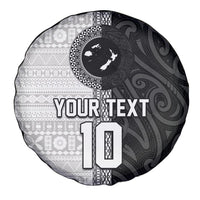 Custom Fiji and New Zealand Rugby Spare Tire Cover Tapa Mix Maori Pattern LT03 - Polynesian Pride