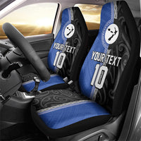 Custom Samoa and New Zealand Rugby Car Seat Cover Teuila Samoan and Maori Warrior LT03 - Polynesian Pride