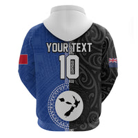 Custom Samoa and New Zealand Rugby Zip Hoodie Teuila Samoan and Maori Warrior LT03 - Polynesian Pride