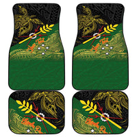 Personalized Chimpu Province Papua New Guinea Car Mats Bird-of-paradise Art Tattoo and Melanesian Motifs LT03 - Polynesian Pride