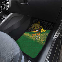 Personalized Chimpu Province Papua New Guinea Car Mats Bird-of-paradise Art Tattoo and Melanesian Motifs LT03 - Polynesian Pride