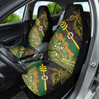 Chimpu Province Papua New Guinea Car Seat Cover Bird-of-paradise Art Tattoo and Melanesian Motifs LT03 - Polynesian Pride