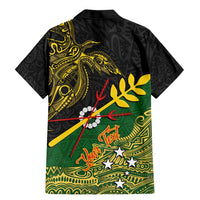 Personalized Chimpu Province Papua New Guinea Family Matching Mermaid Dress and Hawaiian Shirt Bird-of-paradise Art Tattoo and Melanesian Motifs - Polynesian Pride