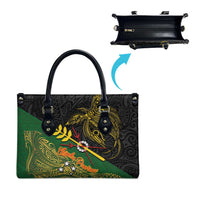 Chimpu Province Papua New Guinea Leather Bag Bird-of-paradise Art Tattoo and Melanesian Motifs LT03 - Polynesian Pride