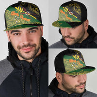 Chimpu Province Papua New Guinea Mesh Trucker Cap Bird-of-paradise Art Tattoo and Melanesian Motifs LT03 - Polynesian Pride