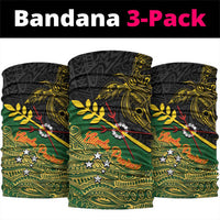 Chimpu Province Papua New Guinea Neck Gaiter Bird-of-paradise Art Tattoo and Melanesian Motifs LT03 package One Size: 25*50cm Black - Polynesian Pride