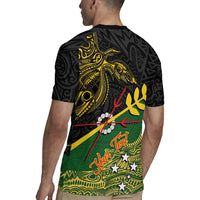 Personalized Chimpu Province Papua New Guinea Rugby Jersey Bird-of-paradise Art Tattoo and Melanesian Motifs LT03 - Polynesian Pride