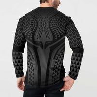 Hawaiian Kakau Art Tattoos Aquaman Style Button Sweatshirt Special Edition - Polynesian Pride