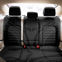 Hawaiian Kakau Art Tattoos Aquaman Style Back Car Seat Cover Black Version - Polynesian Pride