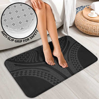 Hawaiian Kakau Art Tattoos Aquaman Style Bathroom Set Black Version - Polynesian Pride