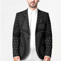 Hawaiian Kakau Art Tattoos Aquaman Style Blazer Black Version - Polynesian Pride