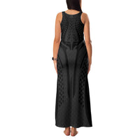 Hawaiian Kakau Art Tattoos Aquaman Style Family Matching Tank Maxi Dress and Hawaiian Shirt Black Version LT03 - Polynesian Pride