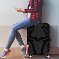 Hawaiian Kakau Art Tattoos Aquaman Style Luggage Cover Black Version - Polynesian Pride