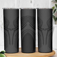 Hawaiian Kakau Art Tattoos Aquaman Style Skinny Tumbler Black Version LT03 - Polynesian Pride