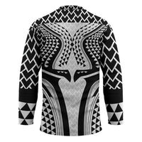 Hawaiian Kakau Art Tattoos Aquaman Style Hockey Jersey White Version - Polynesian Pride