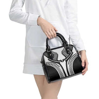 Hawaiian Kakau Art Tattoos Aquaman Style Shoulder Handbag White Version - Polynesian Pride