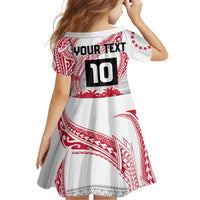 Cook Islands Marathon 2025-Pursuit in Paradise Family Matching Short Sleeve Bodycon Dress and Hawaiian Shirt Red Color LT03 - Polynesian Pride
