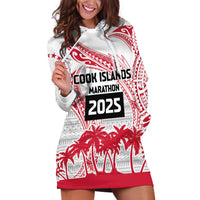 Cook Islands Marathon 2025-Pursuit in Paradise Hoodie Dress Red Color LT03 Red - Polynesian Pride