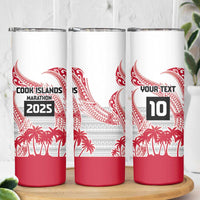 Cook Islands Marathon 2025-Pursuit in Paradise Skinny Tumbler Red Color LT03 - Polynesian Pride