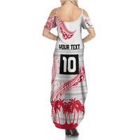 Cook Islands Marathon 2025-Pursuit in Paradise Summer Maxi Dress Red Color