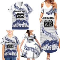 Cook Islands Marathon 2025-Pursuit in Paradise Family Matching Summer Maxi Dress and Hawaiian Shirt Blue Color LT03 - Polynesian Pride