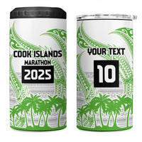 Cook Islands Marathon 2025-Pursuit in Paradise 4 in 1 Can Cooler Tumbler Green Color LT03 One Size: 16 oz Green - Polynesian Pride