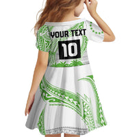 Cook Islands Marathon 2025-Pursuit in Paradise Family Matching Summer Maxi Dress and Hawaiian Shirt Green Color LT03 - Polynesian Pride