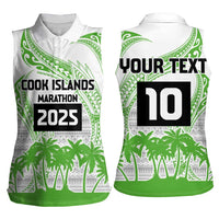 Cook Islands Marathon 2025-Pursuit in Paradise Women Sleeveless Polo Shirt Green Color LT03 - Polynesian Pride