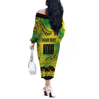 Cook Islands Marathon 2025-Pursuit in Paradise Off The Shoulder Long Sleeve Dress Special Edition