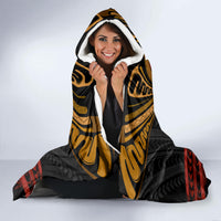 Papua New Guinea Bird-of-Paradise Hooded Blanket Coat of Arms and Tribal Patterns LT03 - Polynesian Pride